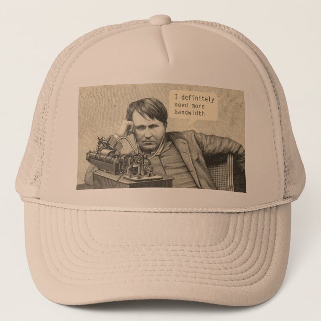 Jag behöver definitivt mer bandbredd truckerkeps (Framsida)