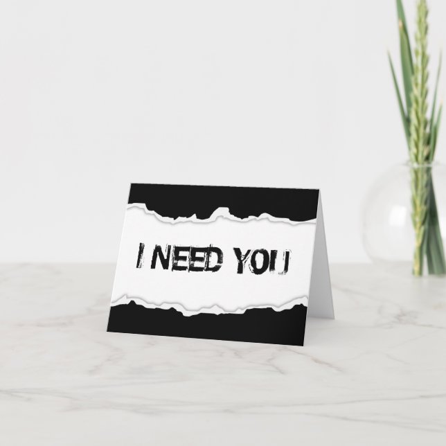 Jag behöver din sidrast helgkort (Framsida)