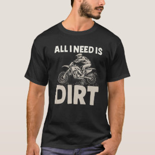 Jag behöver Dirt Motocross Dirt Bike Boys Manar T Shirt