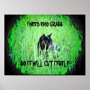 Jag behöver emo-gräs poster