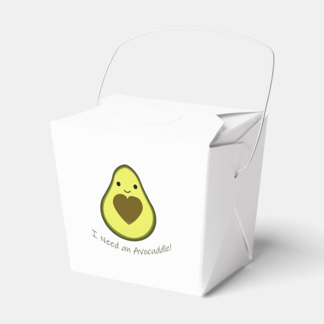 Jag behöver en Avocuddle Cute Kawaii Avocado Presentaskar (Framsidan Sidan)