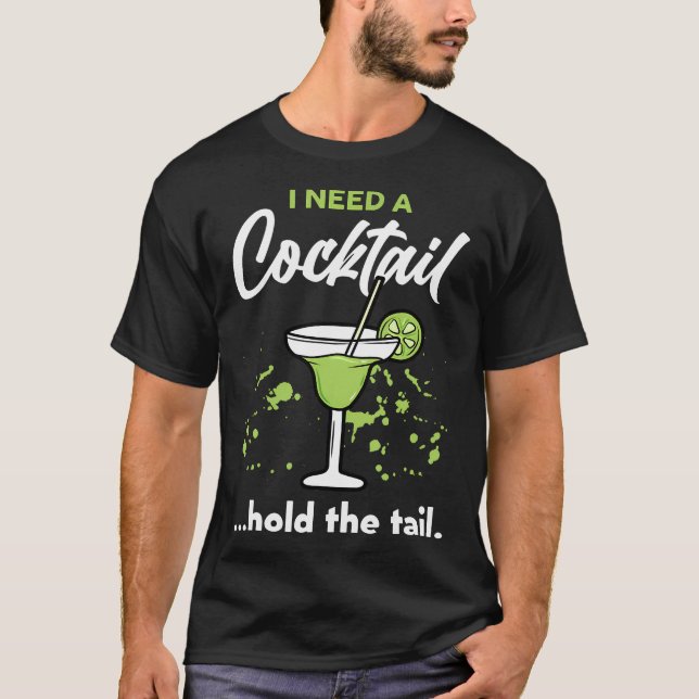 Jag behöver en cocktail som håller den Svan blanda T Shirt (Framsida)