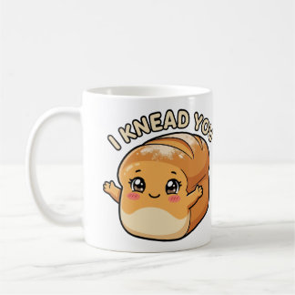 Jag behöver en du— Kawaii Bröd Kaffemugg
