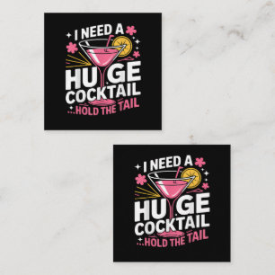 Jag Behöver En Enorm Cocktail Roligt Anteckningskort