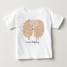 Jag behöver en hedgehug, t-shirt av idyl-wyld