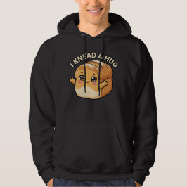 Jag behöver en kram — Kawaii Bröd Hoodie