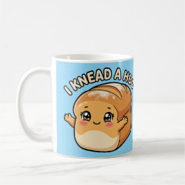 Jag behöver en kram — Kawaii Bröd Kaffemugg