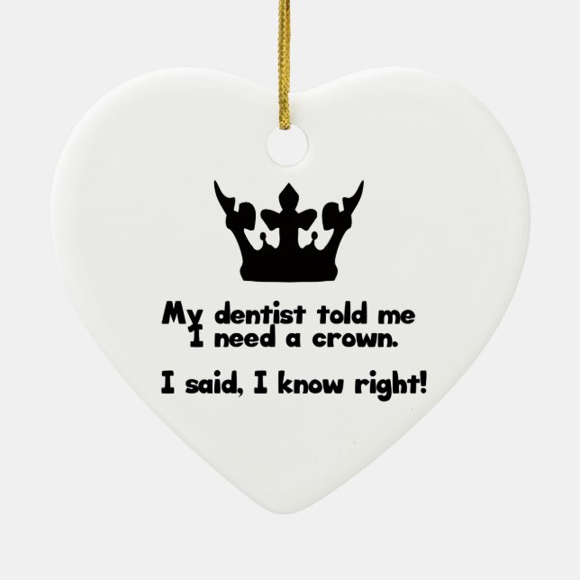 Jag behöver en krona julgransprydnad keramik (Baksidan)