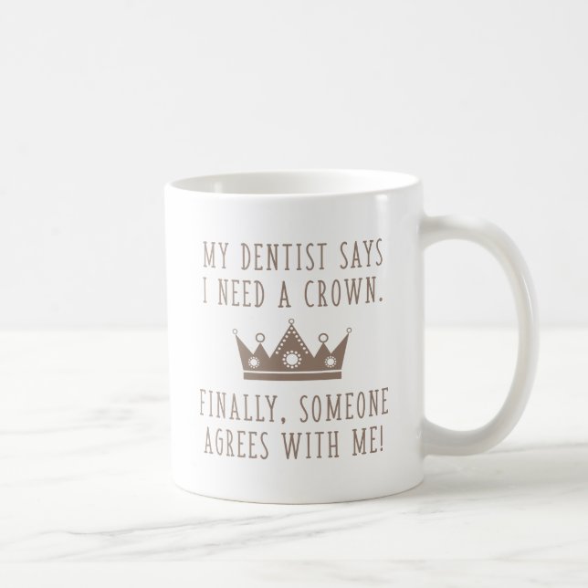 Jag behöver en Krona Kaffemugg (Höger)