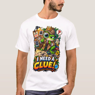 JAG BEHÖVER EN LEDTRÅD – Rollig Detektiv Groda T-S T Shirt