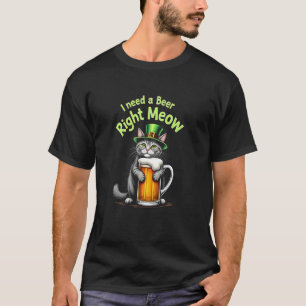 Jag Behöver En Öl Just Nu - Leprechaun Katt Mugg K T Shirt