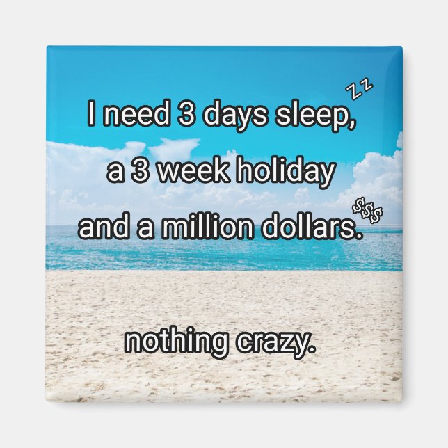 Jag behöver en paus magnet (Framsidan)