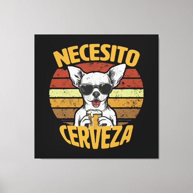 JAG BEHÖVER EN SÖT CHIHUAHUA ÖL CANVASTRYCK (Framsida)