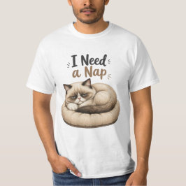 Jag behöver en tupplur – Grumpy Cat kollektion T Shirt