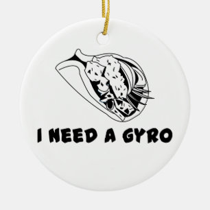 Jag behöver ett gyroskop julgransprydnad keramik
