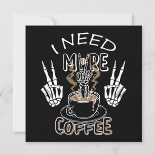 Jag behöver fler kaffegåvor för halloween inbjudningar