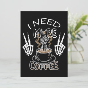 Jag behöver fler kaffepresentanter för halloween inbjudningar