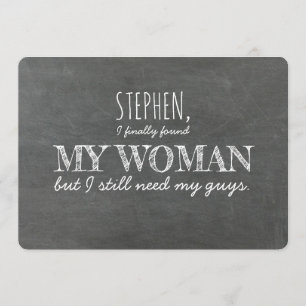 Jag behöver fortfarande min GUYS Funny Groomsman F Inbjudningar