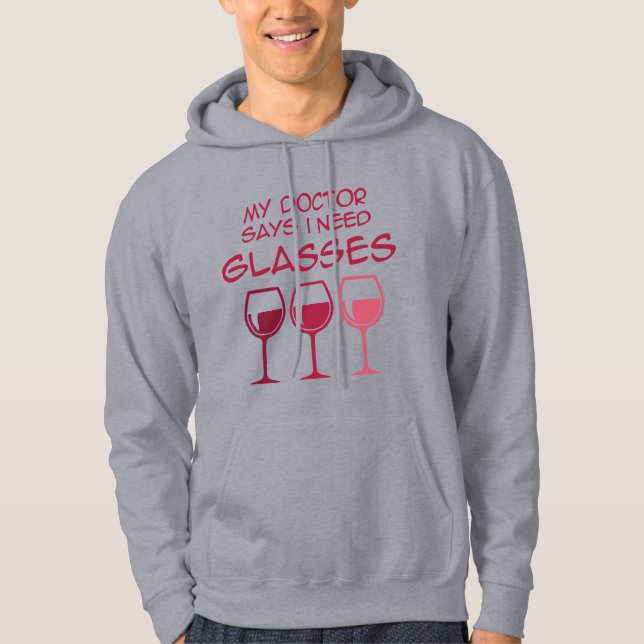 Jag behöver glasögon hoodie (Framsida)