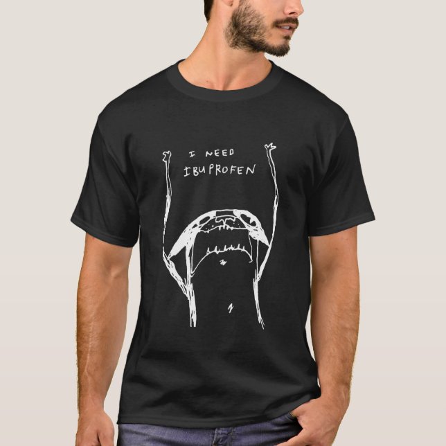Jag Behöver Ibufen Rolig Katt Meme T Shirt (Framsida)