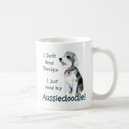 Jag behöver ingen behandling - Aussiedoodle Kaffemugg