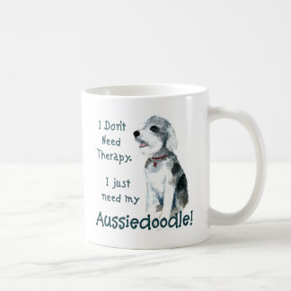 Jag behöver ingen behandling - Aussiedoodle Kaffemugg