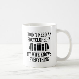 Jag behöver ingen cyklopedi kaffemugg