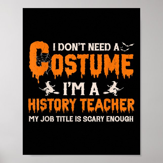 Jag behöver ingen dräkt. Jag är historielärare Hal Poster (Framsidan)