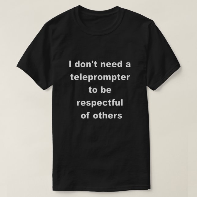 Jag behöver ingen teleproffs T-Shirt (Design framsida)