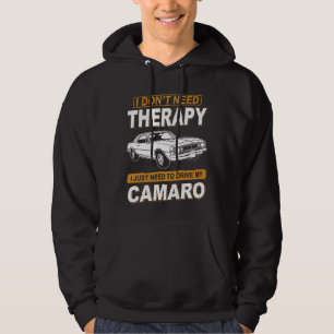 JAG BEHÖVER INGEN TERAPI Chevrolet Camaro 1966 Til Hoodie