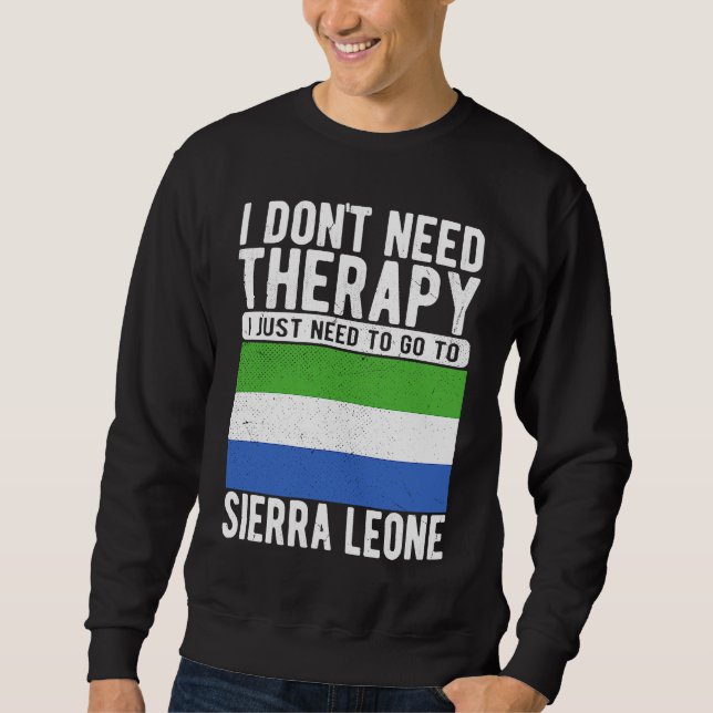 Jag behöver ingen terapi, jag behöver bara åka til lång ärmad tröja (Framsida)