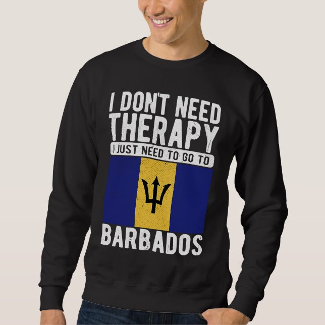Jag behöver ingen terapi, jag behöver bara åka til lång ärmad tröja (Framsida)
