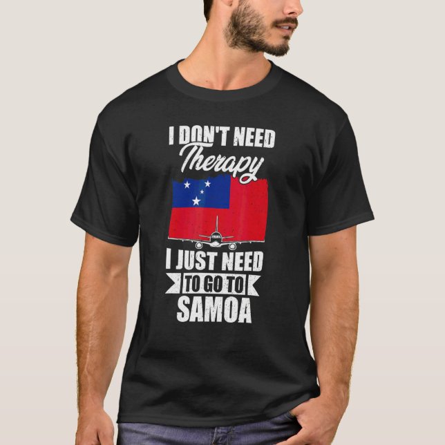 Jag behöver ingen terapi, jag behöver bara åka til t shirt (Framsida)