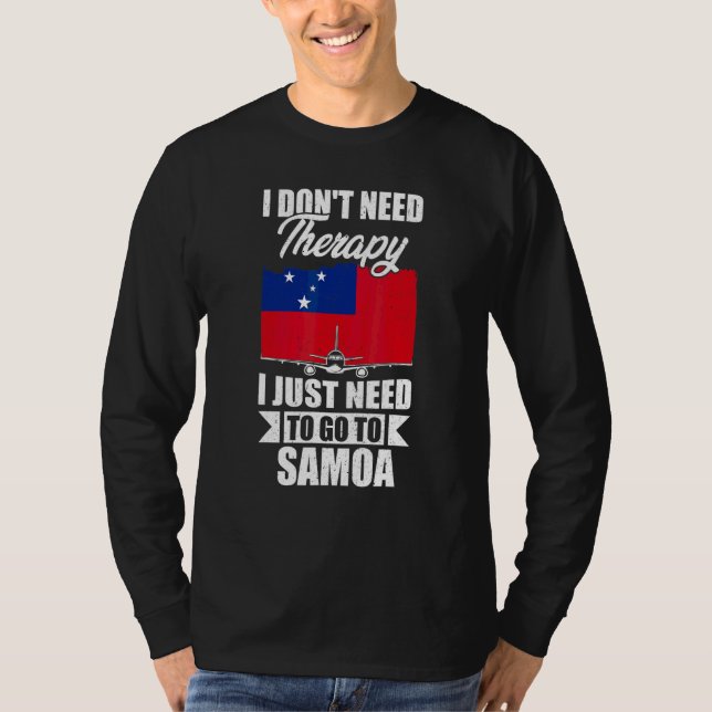 Jag behöver ingen terapi, jag behöver bara åka til t shirt (Framsida)