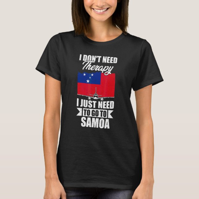 Jag behöver ingen terapi, jag behöver bara åka til t shirt (Framsida)