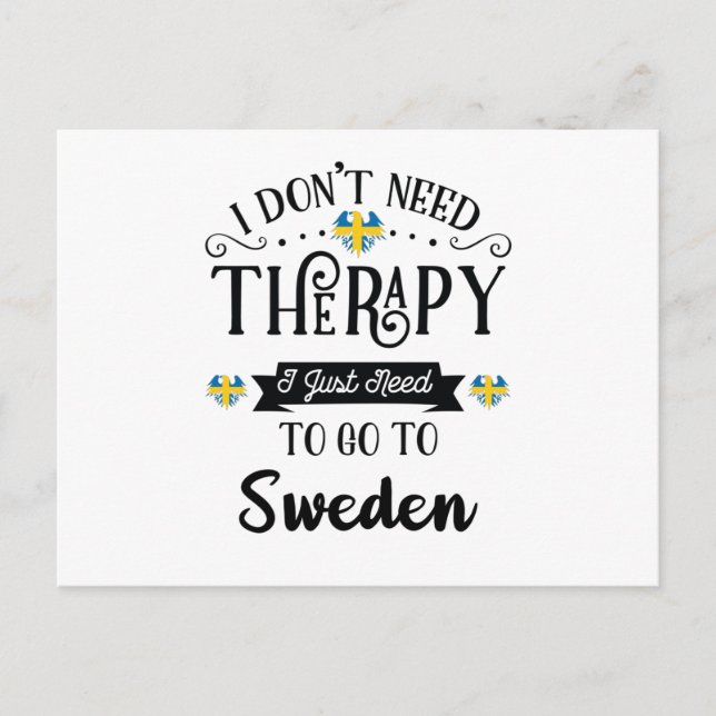 Jag behöver ingen terapi, jag behöver bara åka til vykort (Framsida)