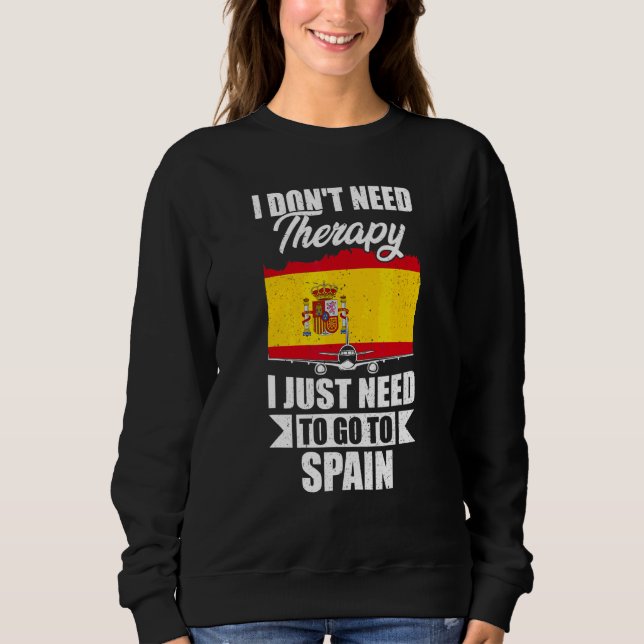 Jag behöver ingen terapi jag behöver bara åka till t shirt (Framsida)