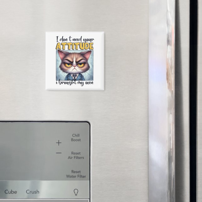Jag behöver inte din attityd. Jag har min egen! Magnet (In Situ (Fridge))