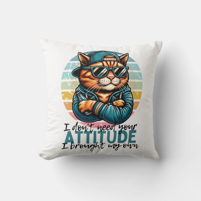 Jag behöver inte din attityd, jag tog min egen kudde (Framsida)