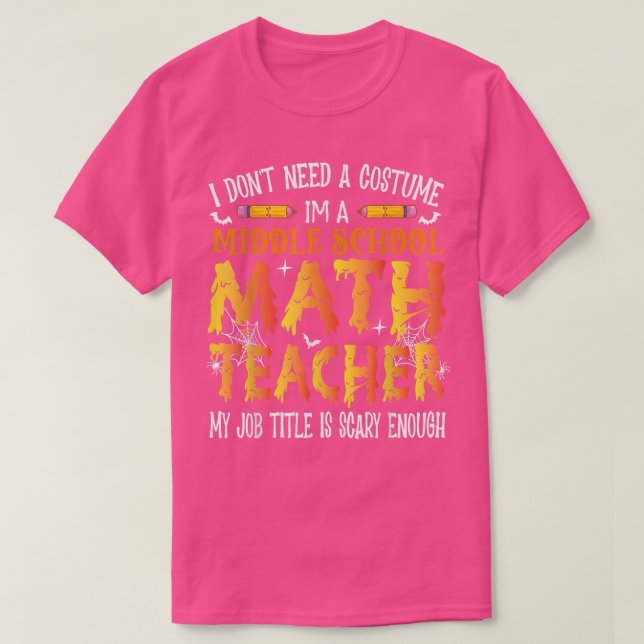 Jag behöver inte en skollärare i Mitten..  T Shirt (Design framsida)