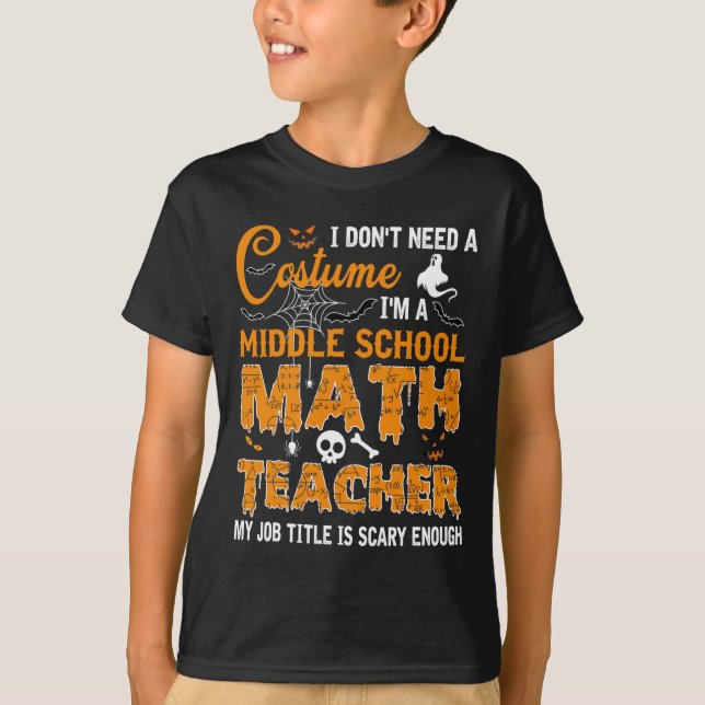 Jag behöver inte en skollärare i Mitten.. T Shirt (Framsida)