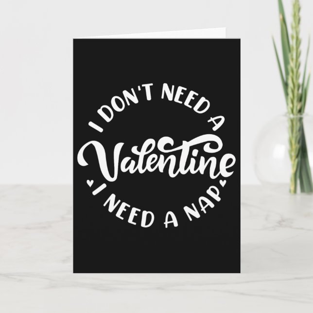 Jag behöver inte en valentin jag behöver en tupplu kort (Framsida)