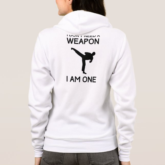 Jag behöver inte ett vapen tee (Baksida)