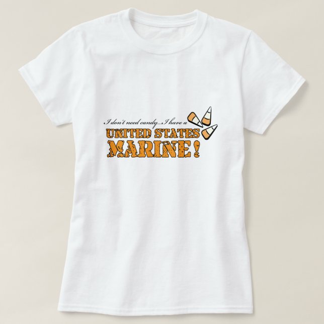 Jag behöver inte godis.. t shirt (Design framsida)