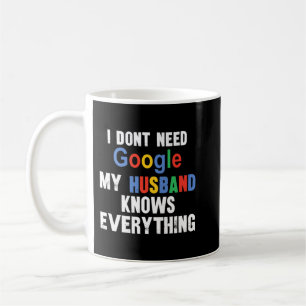 Jag behöver inte Google min Make vet allt Fu Kaffemugg