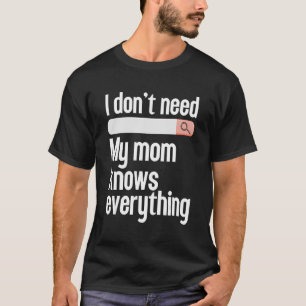 Jag behöver inte leta efter min mamma vet allt Mam T Shirt