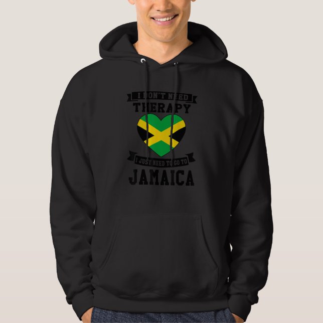 Jag behöver inte terapi jag bara behöver åka till  hoodie (Framsida)