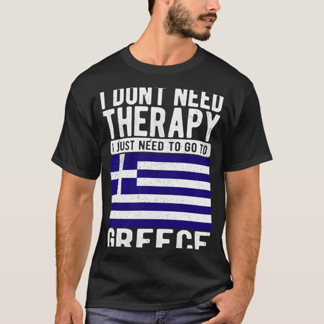 Jag behöver inte terapi jag bara behöver åka till  t shirt (Framsida)