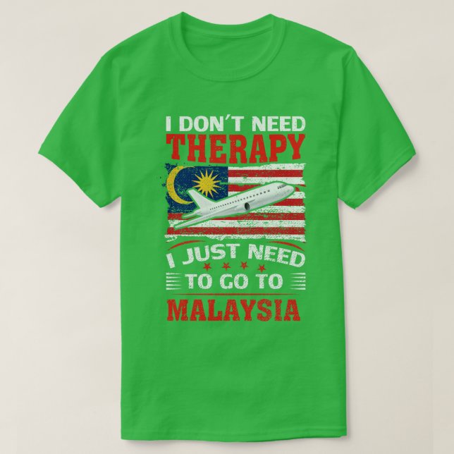 Jag behöver inte terapi jag bara behöver åka till  t shirt (Design framsida)