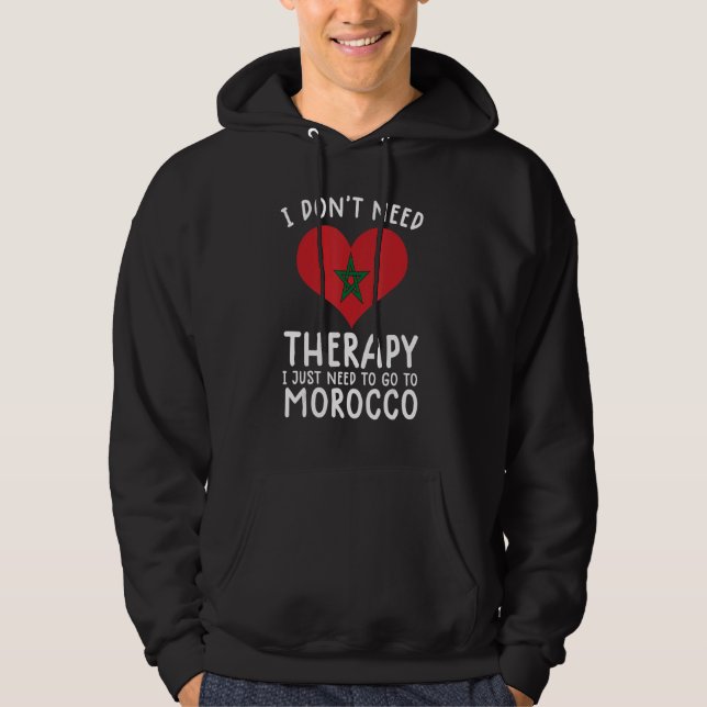 jag behöver inte terapi jag behöver bara åka till  hoodie (Framsida)